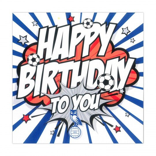 Oldham Happy Birthday Card