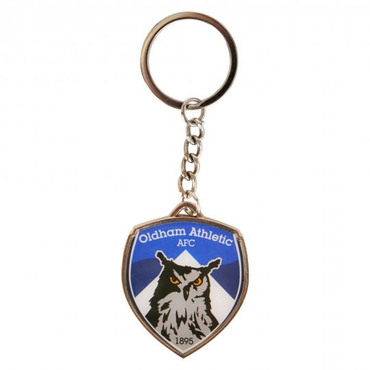 Oldham Full Colour Crest Keyring