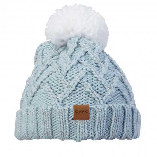 Oldham Diamonte Pom Cuff Beanie - Junior