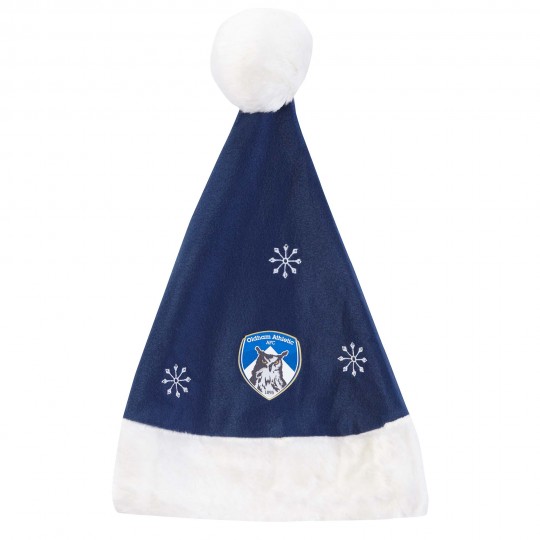 Oldham Navy/White Applique Santa Hat