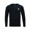 Oldham Black Knitted Crew Neck Jumper - Adult