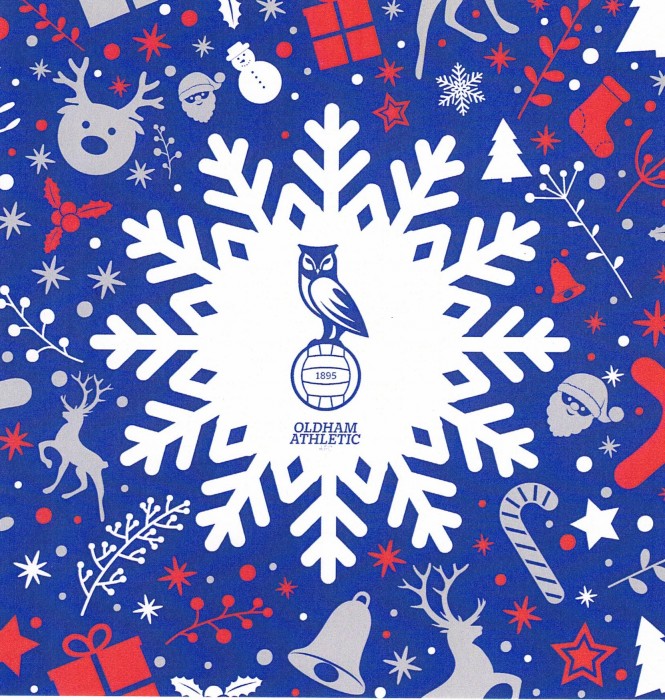 Oldham Snowflake Christmas Card 