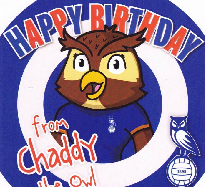 Oldham Chaddy Birthday Card
