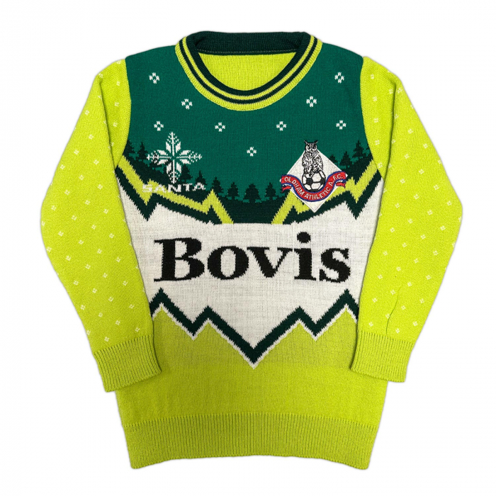 Oldham Junior Retro Christmas Jumper