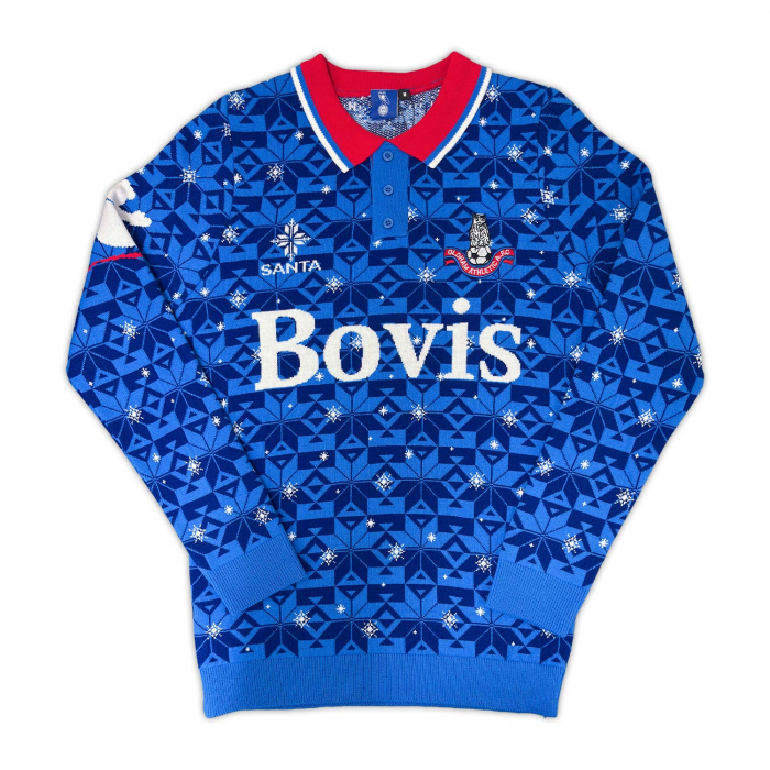 Oldham Adult Retro 91-93 Christmas Jumper