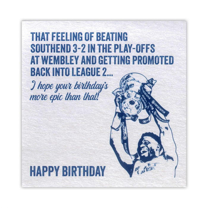 Oldham Better Than Promoted Card