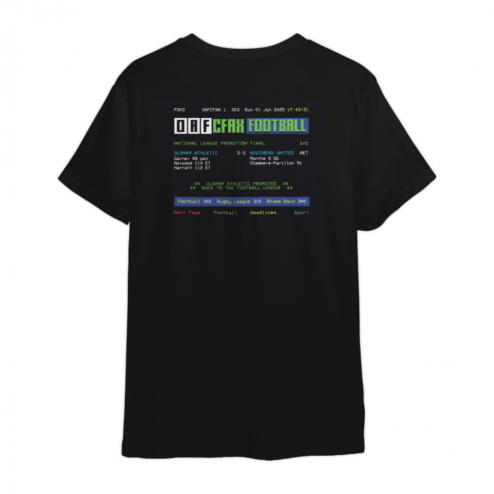 Oldham Teletext Graphic Tee