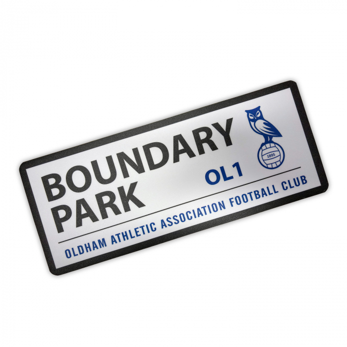 Oldham Wooden Street Sign