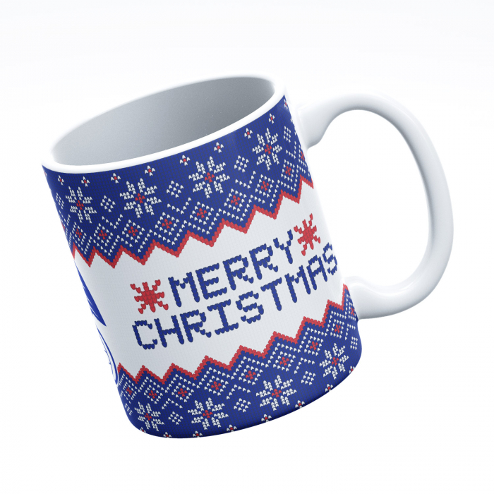 Oldham Knitted Christmas Mug
