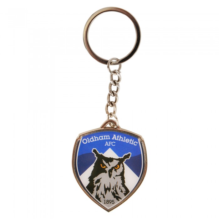 Oldham Full Colour Crest Keyring